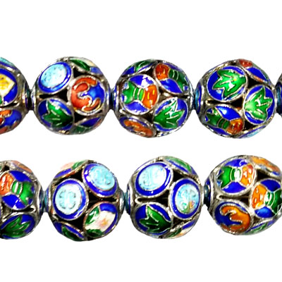 ENAMEL ROUND 16MM (A) GREEN